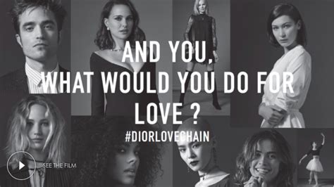 dior what would you do for love campaign